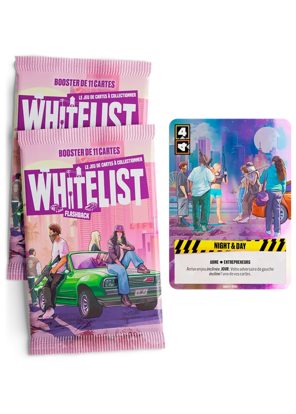 Les boosters et une carte du jeu